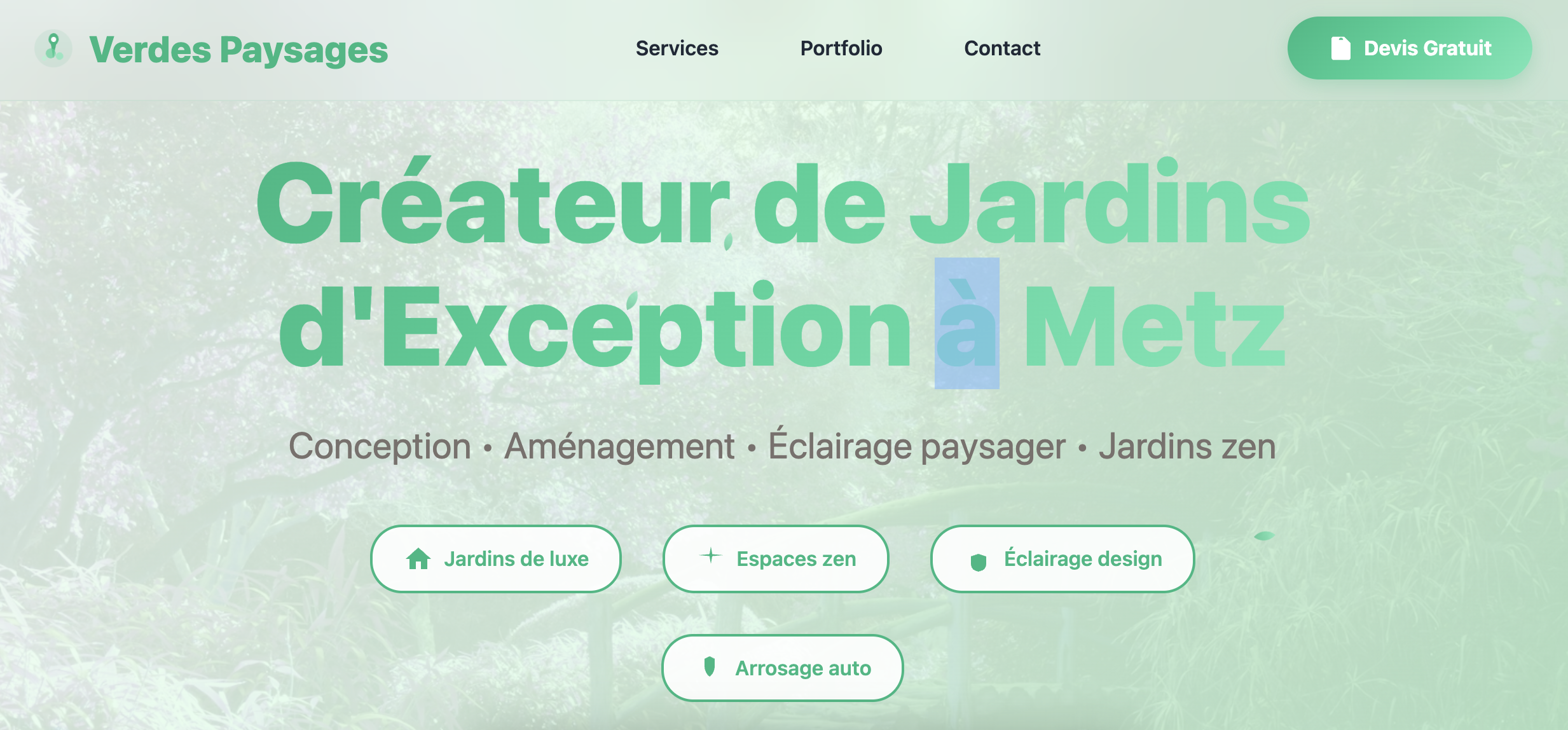 Paysagiste - Site vitrine paysagiste